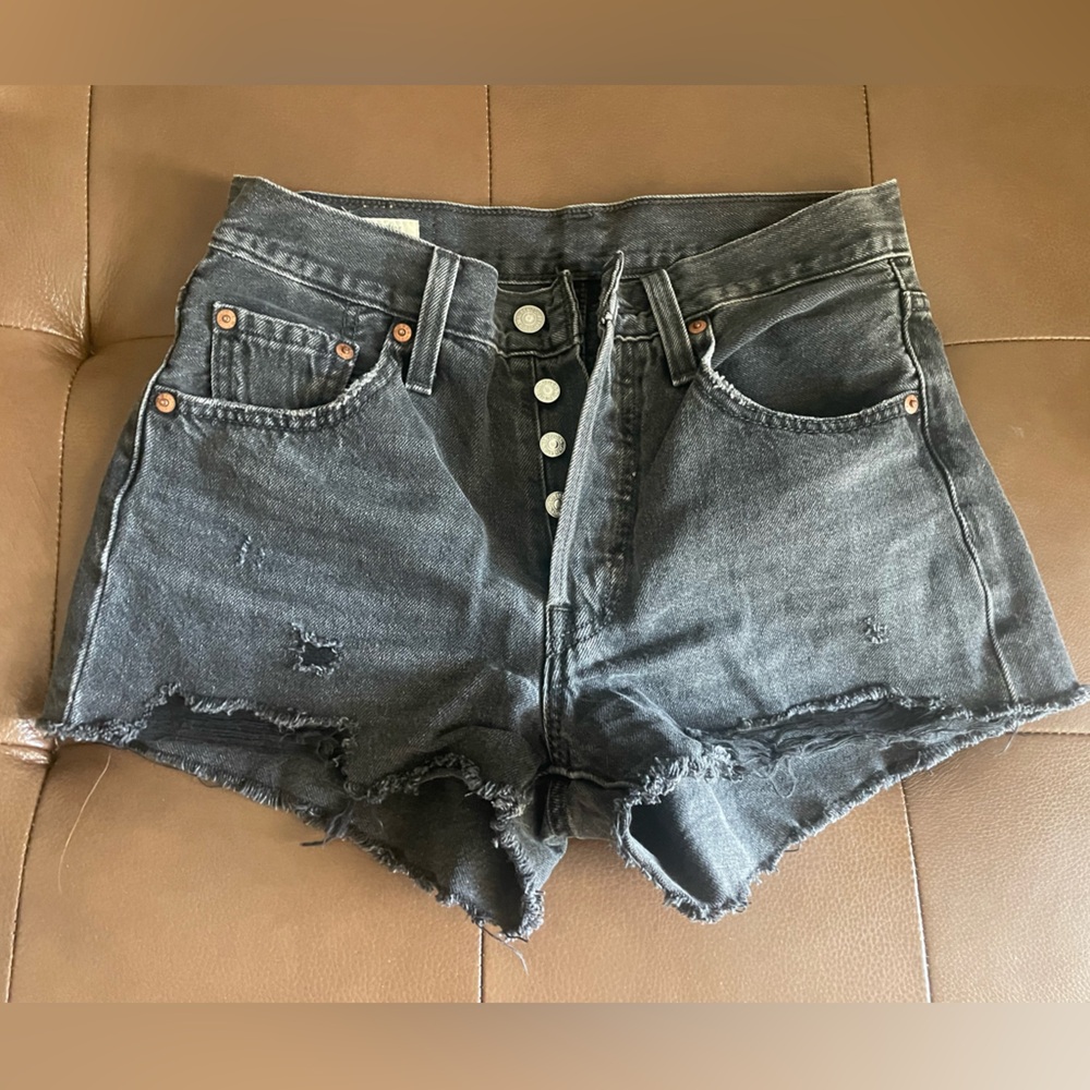 Levi's Black Denim Women's Shorts